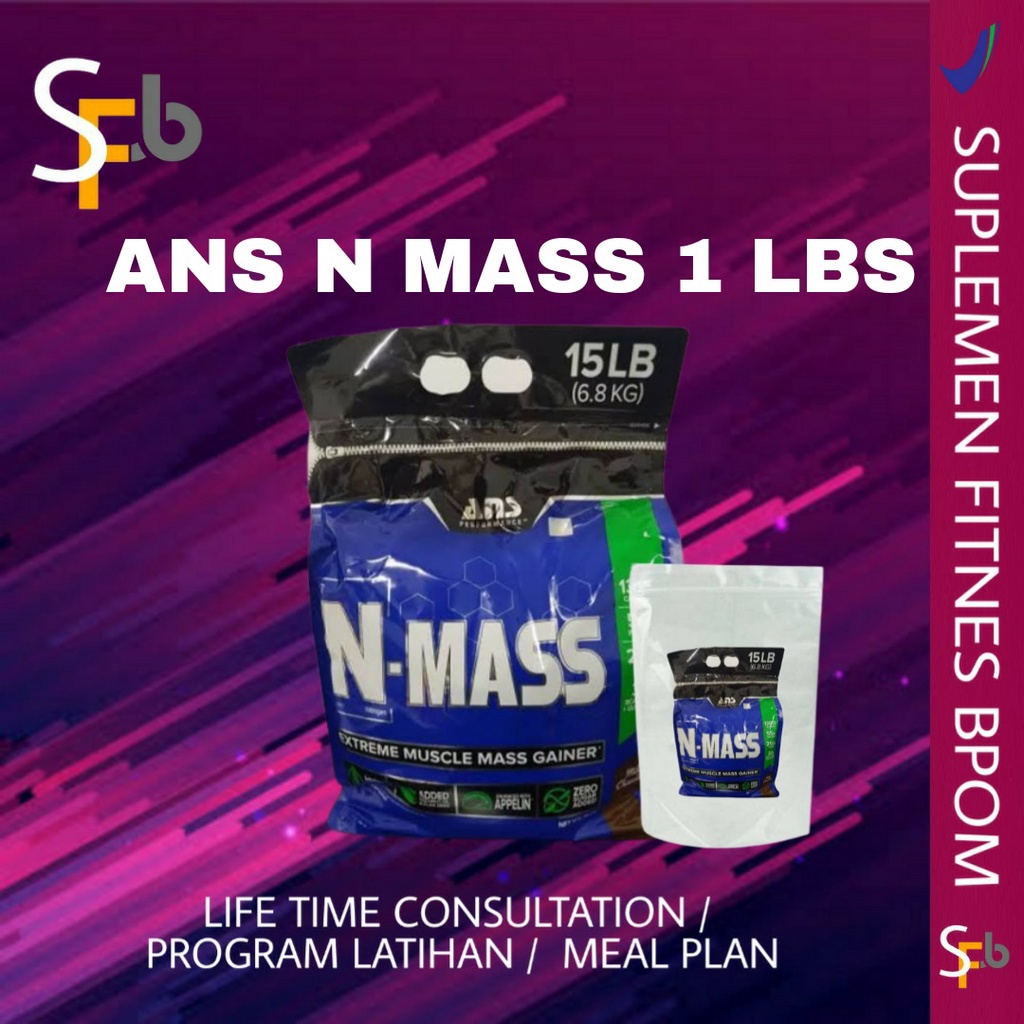 ANS NMASS N MASS GAINER 1 LBS WEIGHT GAINER 1 LBS PENAMBAH BERAT BADAN