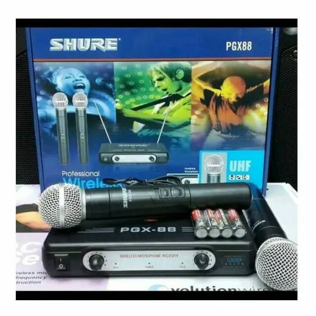 MIC WIRELESS SHURE PGX-88 MIC HANDHELD NEW MICROPON