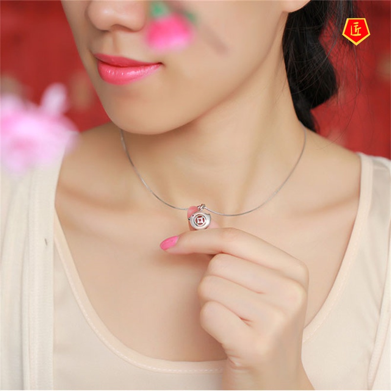 [Ready Stock]Lucky Chicken Silver Necklace Cute and Graceful