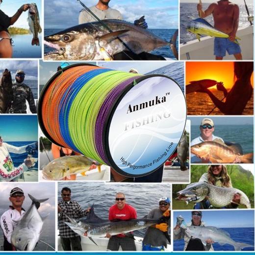 LANGSUNG ATC.. Anmuka Senar Pancing Braided 10 Meter 1 Warna Super Kuat 300M Dyneema Kepang Multifil