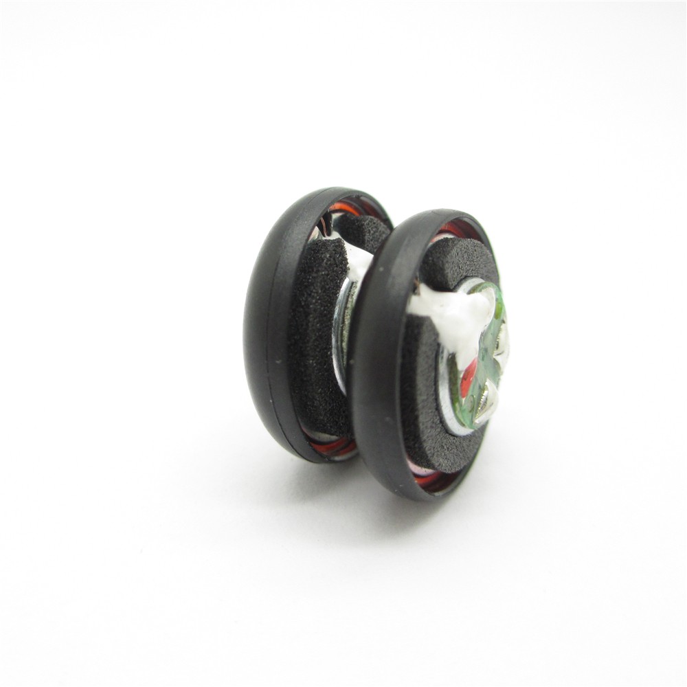 Unit Speaker Earphone 32ohm dengan Kepala Flat &amp; Jaring Baja Diameter 15.4mm