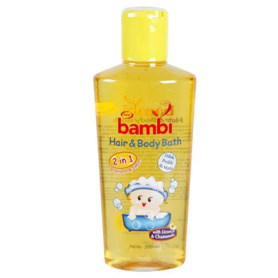 Bambi (200ml) Baby Hair &amp; Body Bath 2in1 (with Licorice &amp; Chamomile) | Bambi Baby Calming &amp; Comfort Head To Toe Wash