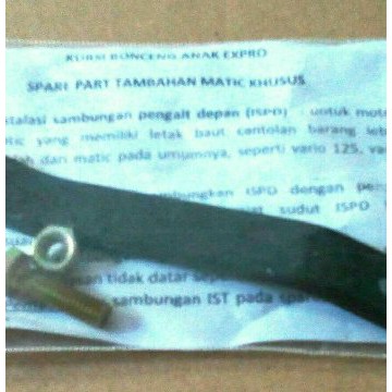 Kursi Bonceng, Boncengan anak Motor Vario