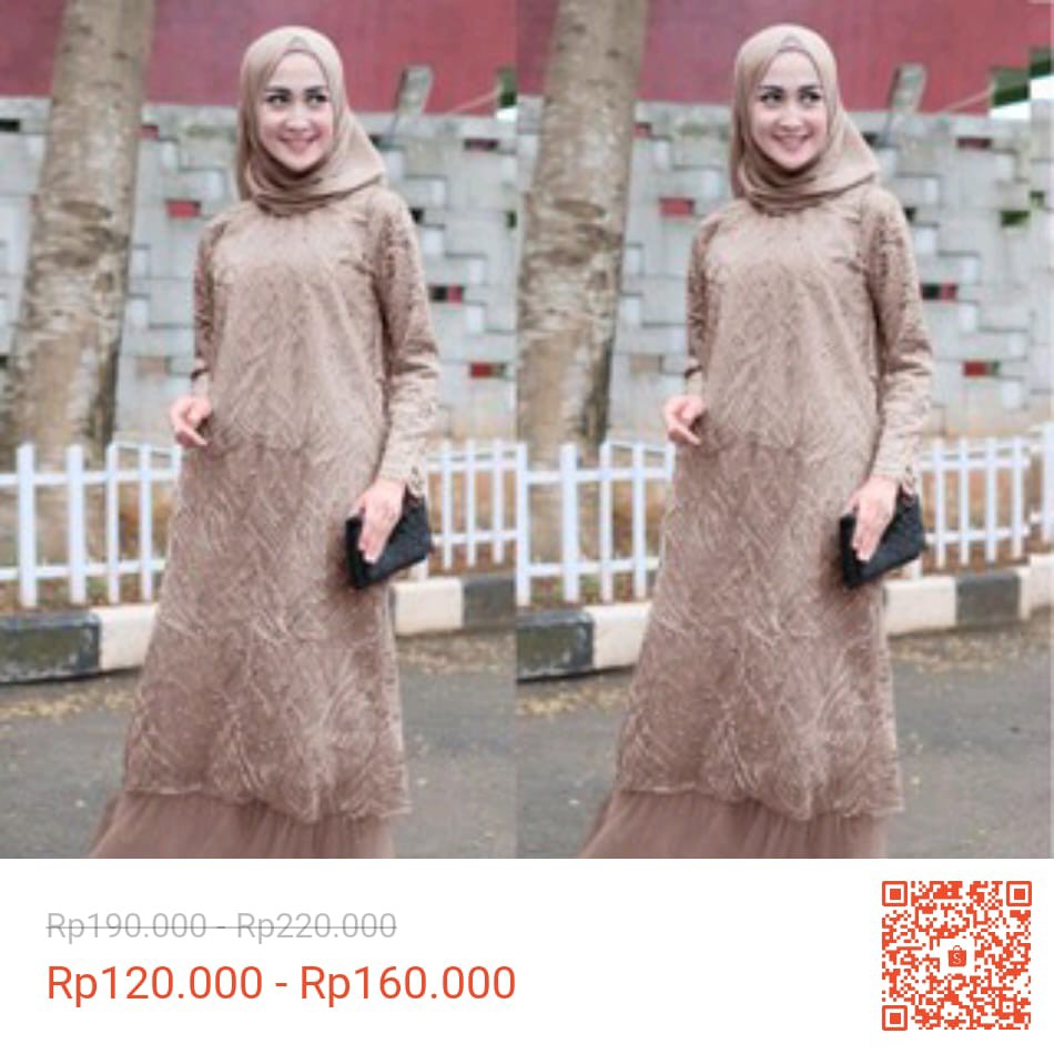 Gamis Brukat Maxi Sabina/sizes/m, L, Xl, Xxl/gamis Muslim Syari/gamis Model Baru