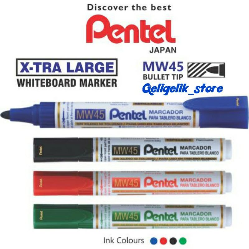 

PENTEL SPIDOL WHITEBOARD MW45 / MARKER / WHITEBOARD MARKER