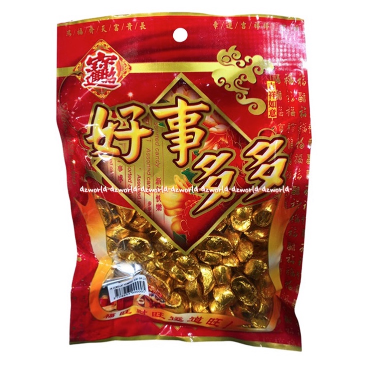 Coklat Yan Bao 200gr Koin Emas China Gong Xi Fa Choi Chocolate Coin Cokelat Model Gold Yanbao Imlek