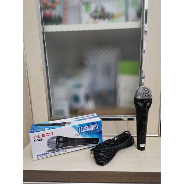 Fleco Mic Kabel  Microphone F368 Mic Karaoke Suara Bagus