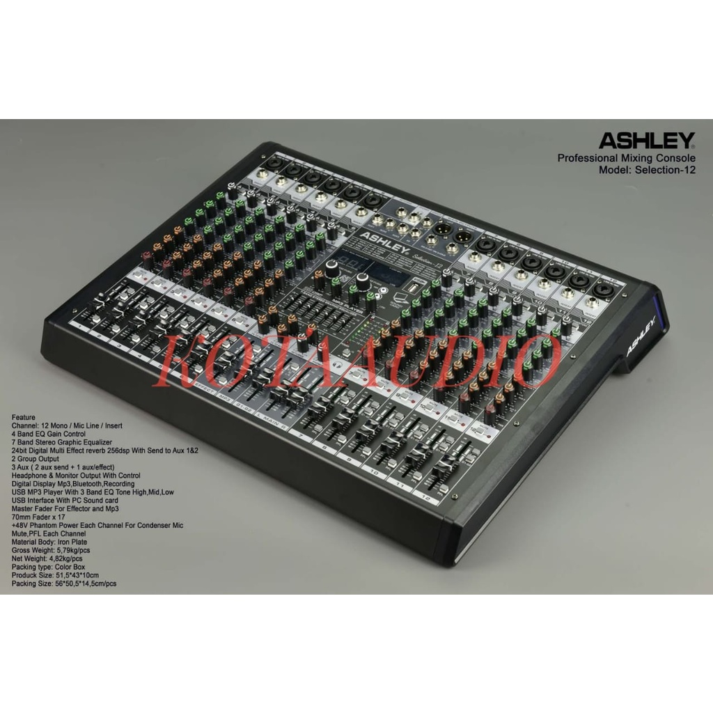 TERBARU DAN BAGUS MIXER AUDIO ASHLEY SELECTION 12 / SELECTION12 ORI