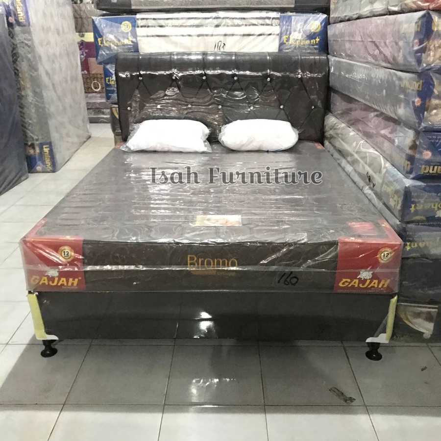 Kasur Springbed Gajah Bromo + Dipan CH Komplit Set