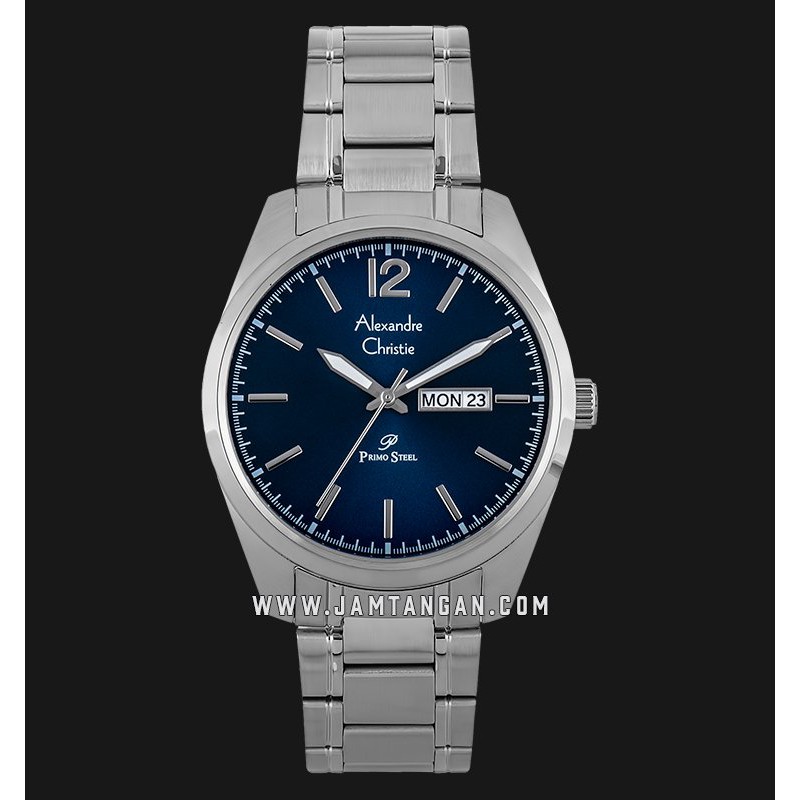 Alexandre Christie AC 1012 ME BSSBU Men Blue Dial Stainless Steel Strap