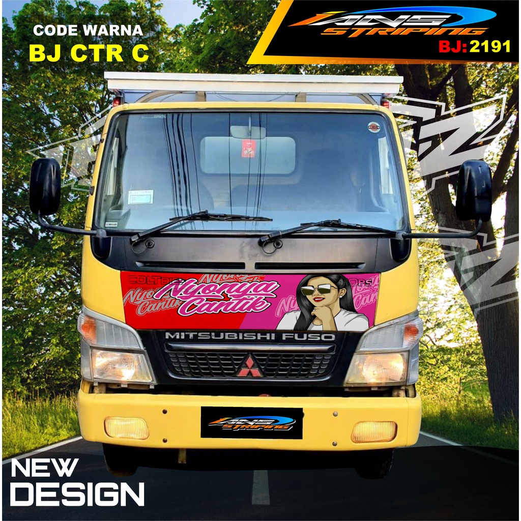 STICKER KAP DEPAN TRUK FUSO / STIKER KABIN TRUK RAGASA,UMPLUNG / STIKER KAP CUP DEPAN TRUK DINA,FUSO