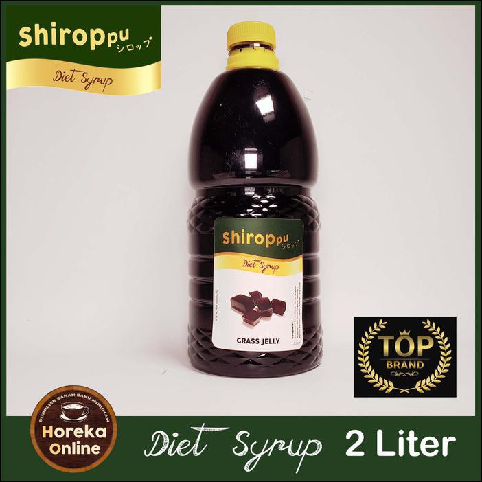 

GRASS JELLY SYRUP DIET SHIROPPU 2 LITER| SIRUP CINCAU TANPA PEMANIS