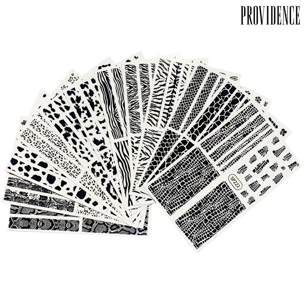 Providence Animals Skins Nail Snakeskin Sticker 3D Effect Beautifying Nails Ultra Thin Nail Foil Snakeskin Manicure Transfer for Female