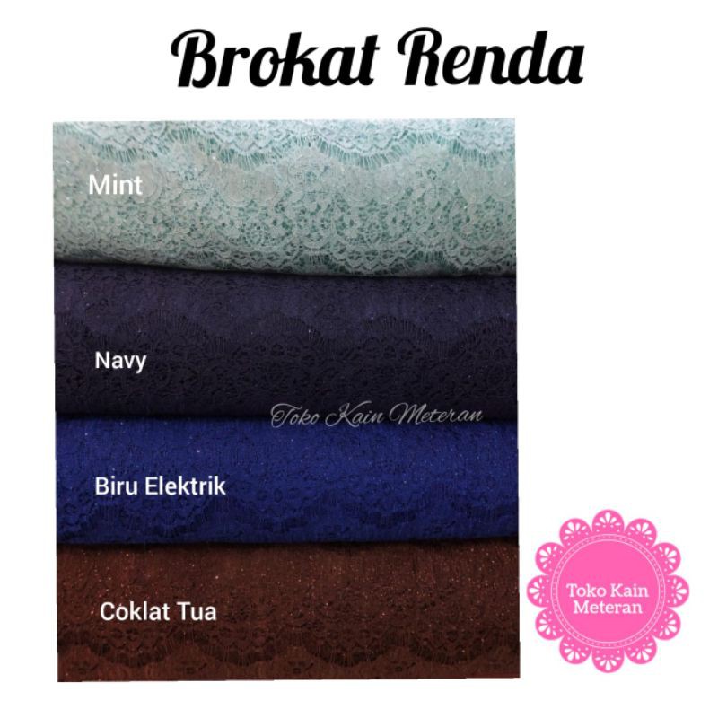 KAIN BROKAT STRIMIN / KAIN RENDA LACE / KAIN TRIMMINGLIS RENDA