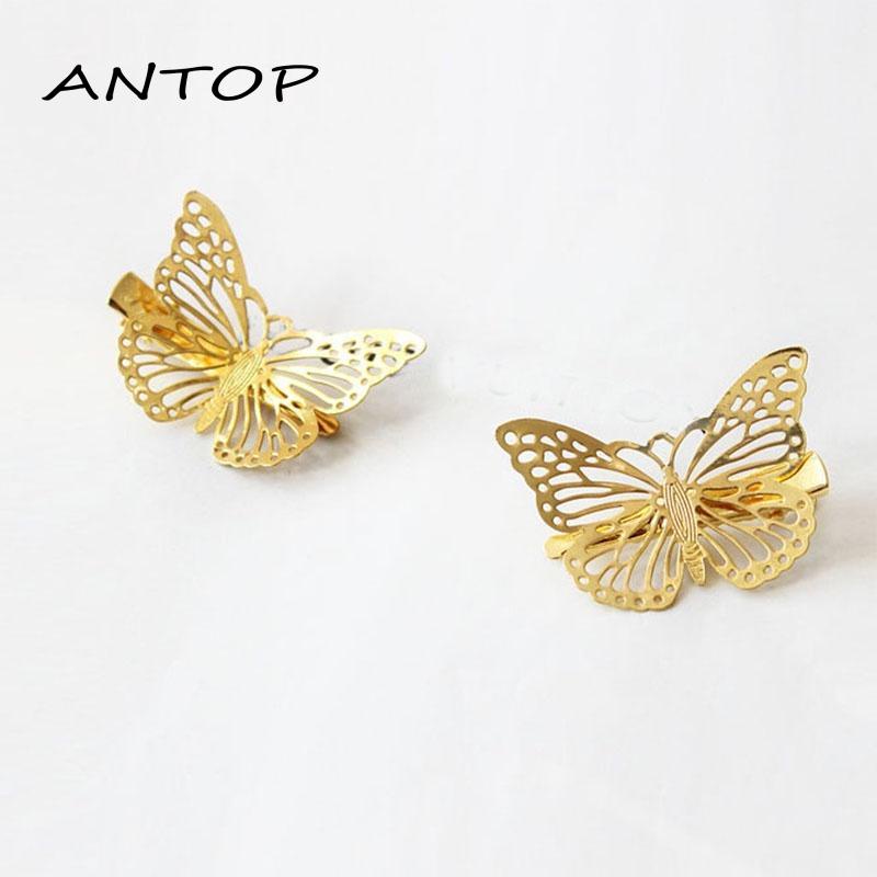 Jepit Rambut Model Butterfly Hollow Untuk Wanita