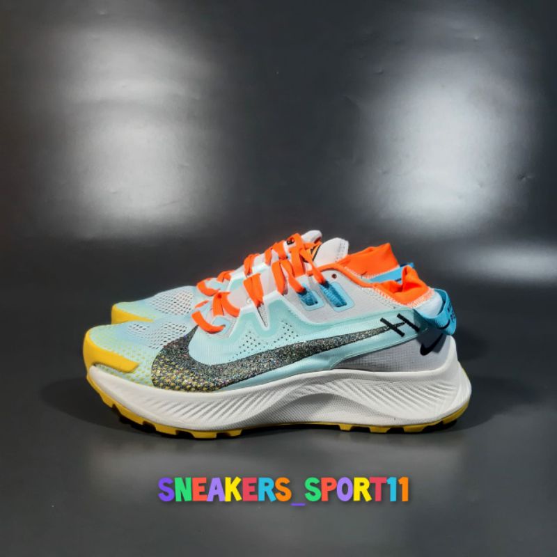 Sepatu Running Pria Nike Pegasus Trail 2 Aura Blackened Blue Mint