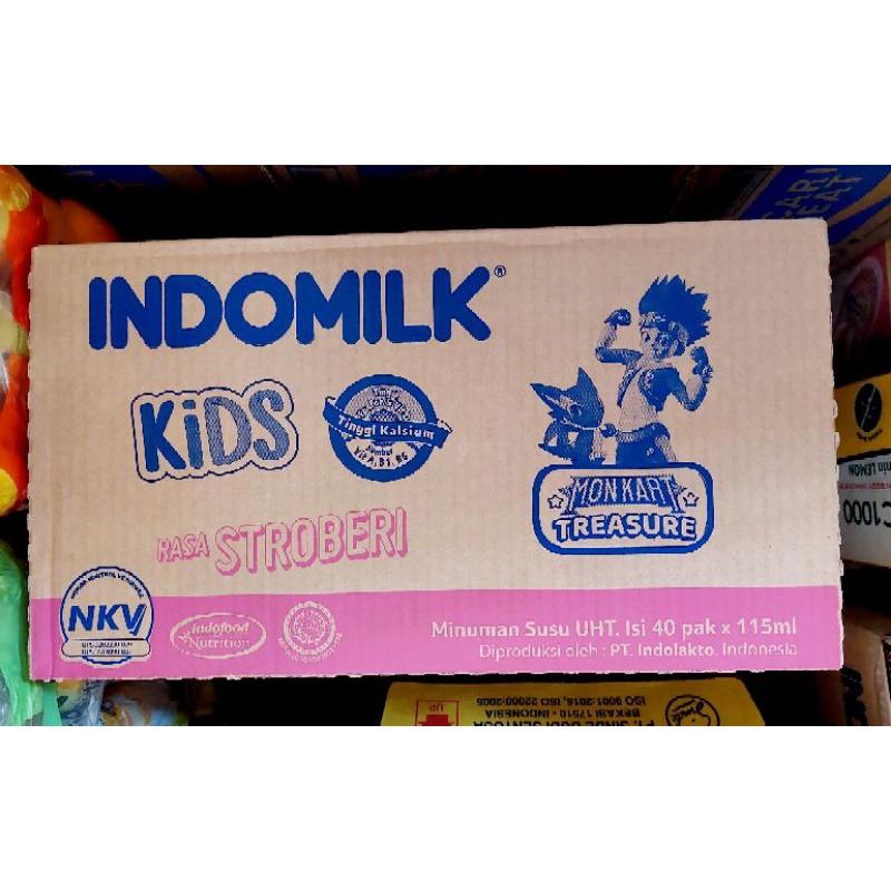 ( Dus ) UHT Indomilk Kids 115ml isi 40 pcs