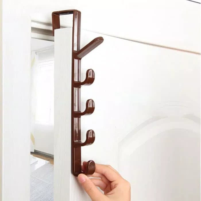 GANTUNGAN BAJU DI PINTU DOOR HOOK 5 KAIT BUAT TAS DAN GANTUNGAN BAJU DI PINTU DOOR HOOK 5 KAIT BUAT TAS DAN