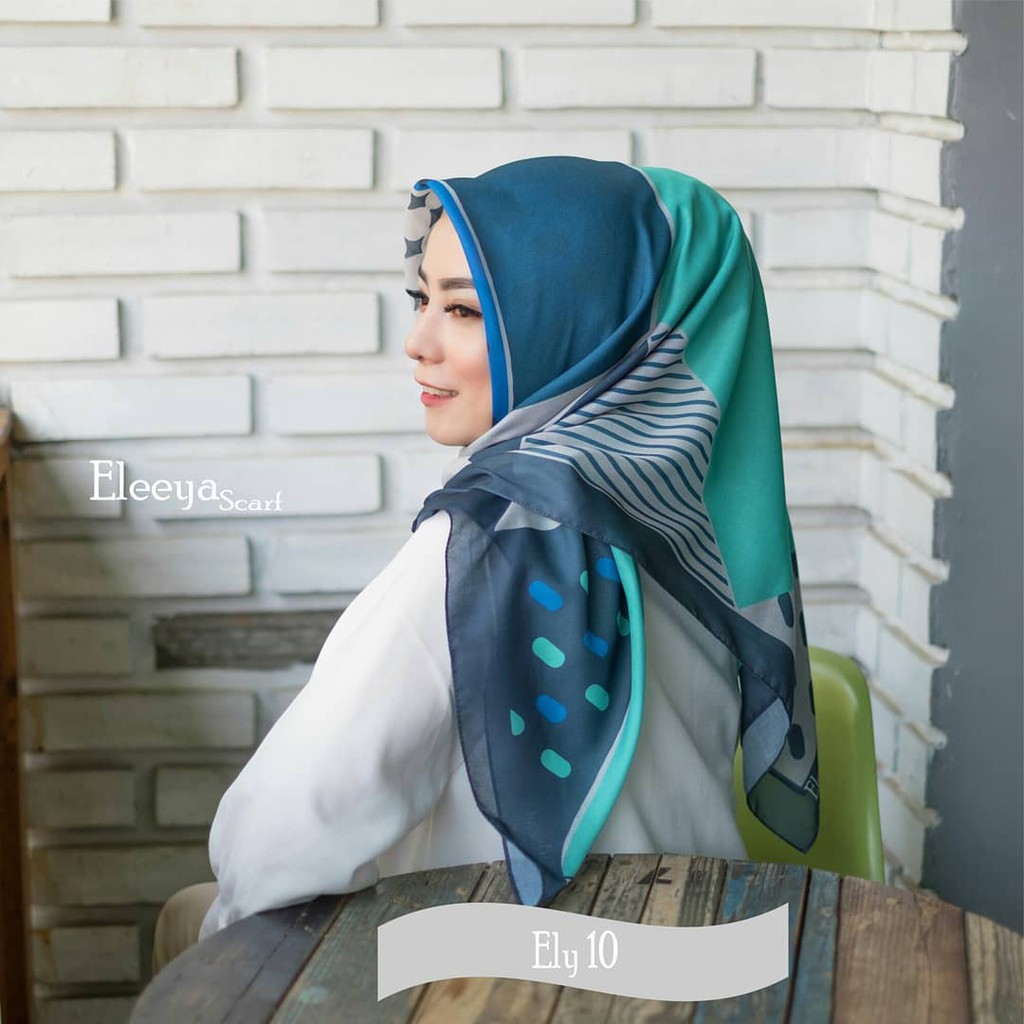 HIJAB SEGIEMPAT MOTIF PRINTING II Eleeya Scarf : ELY 10