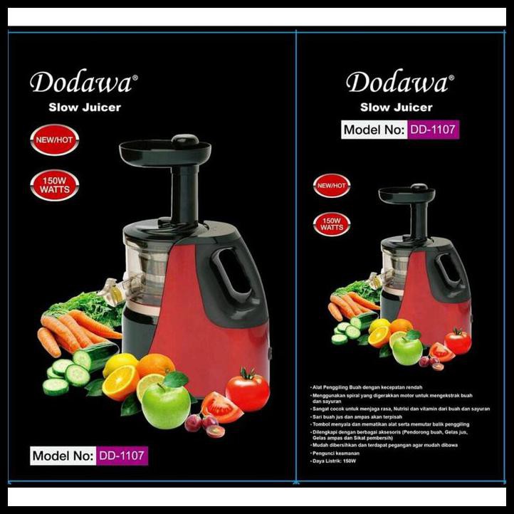 DODAWA DD 1107 SLOW JUICER - MERAH MURAH ,ORI DAN GARANSI RESMI DODAWA