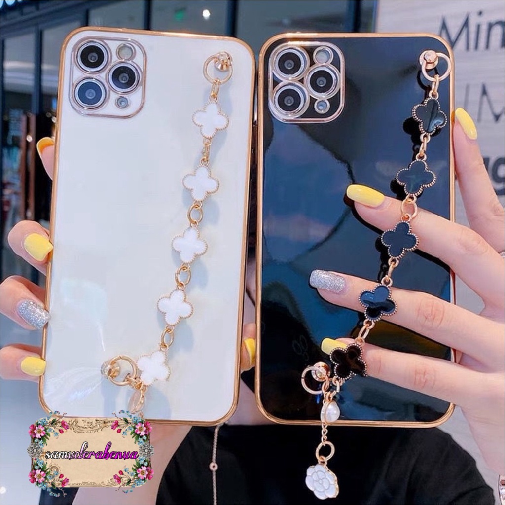 Y011 SOFTCASE SHINE PLATING CASE RANTAI DIINAMI OPPO A1K A7 A12 A11K A5S A3S A15  A16 4G A8 A31 A37 NEO9 A52 A92 A53 RENO 4F 5 5F A94 F19 F17 PRO A33 2020 SB2955