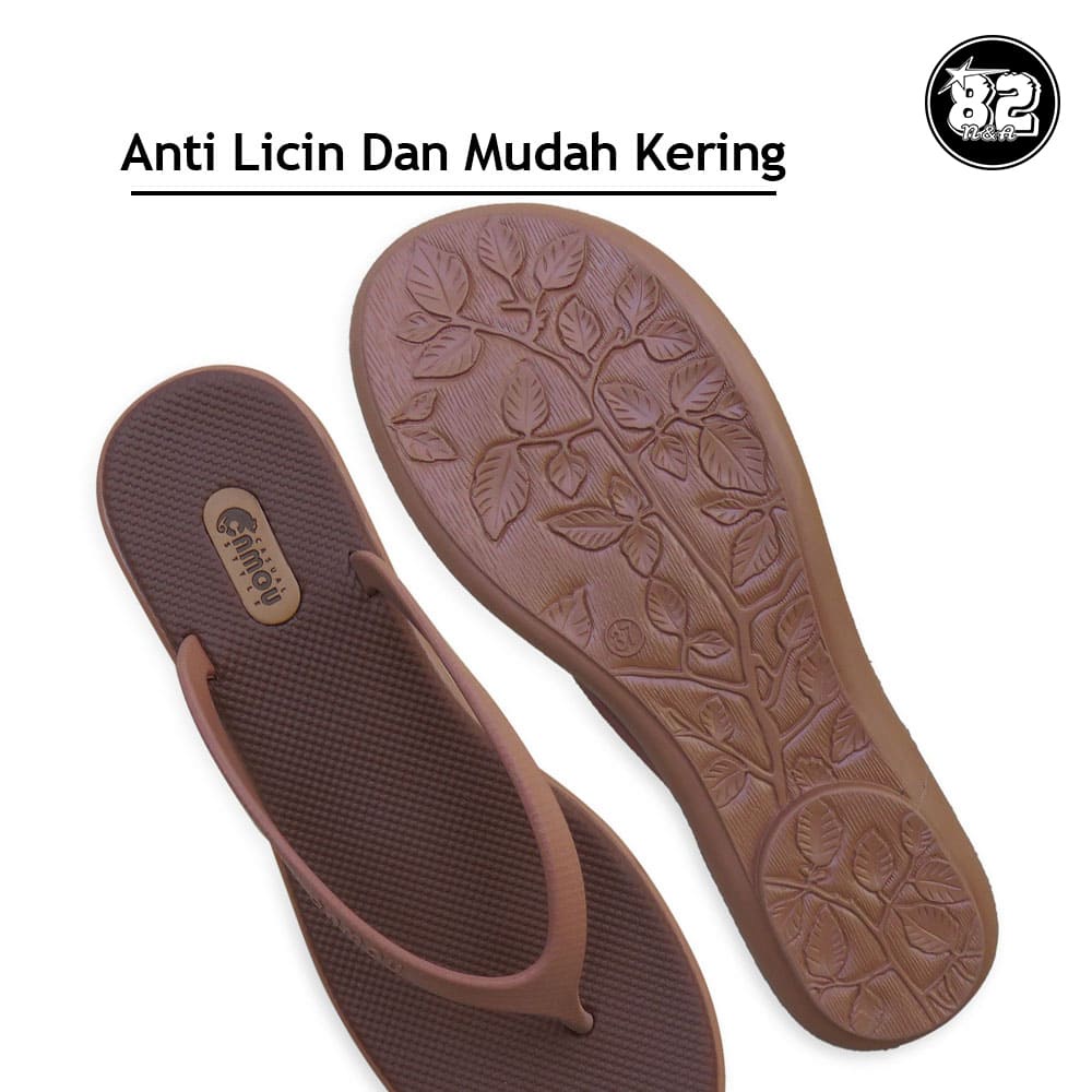 Camou Sendal - WINDY Auntumn Sandal Jepit Tali Wanita Casual Bahan Full Karet Anti Licin Tersedia Ukuran 36-40