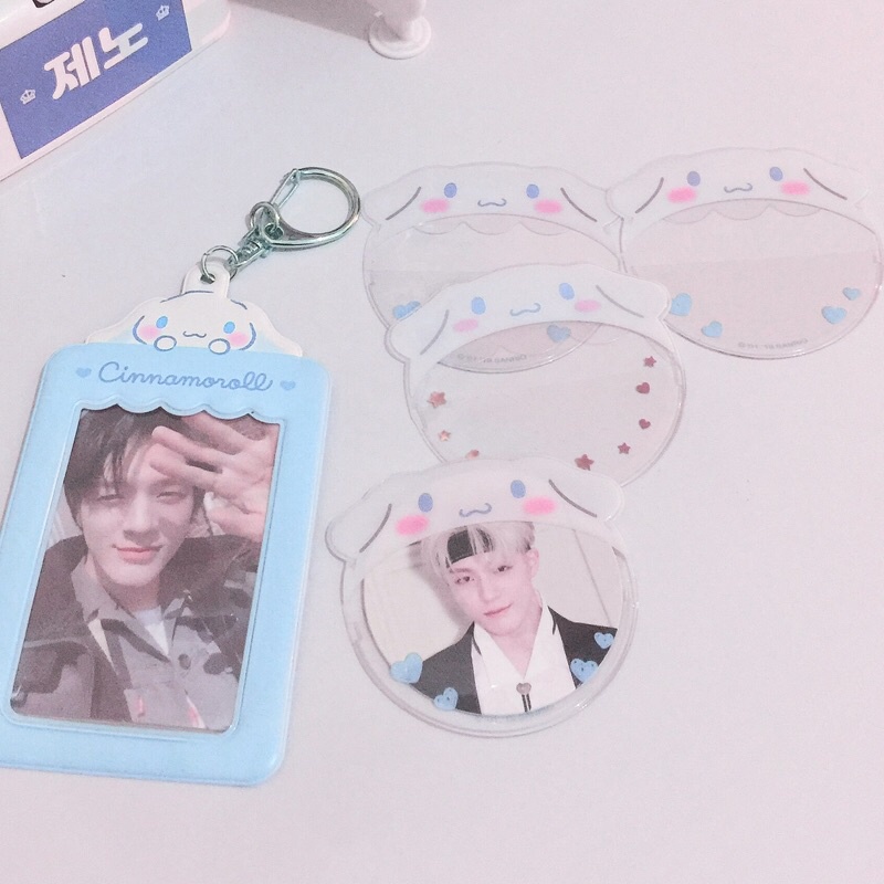 [ 𝐫𝐞𝐬𝐭𝐨𝐜𝐤 𝐆𝐘𝐏 ]sanrio cinnamoroll circle card holder untuk pc cc photocard holder nct jeno jaemin ha