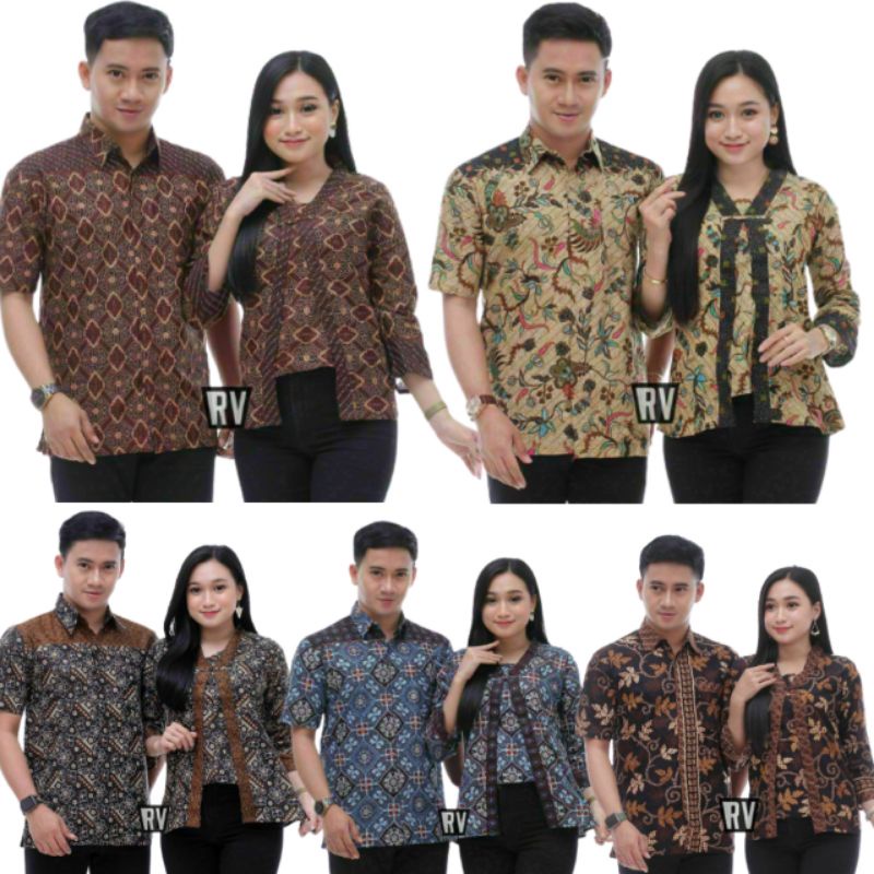 Couple Batik atasan PRIA wanita•Seragaman kantor•seragam kondangan