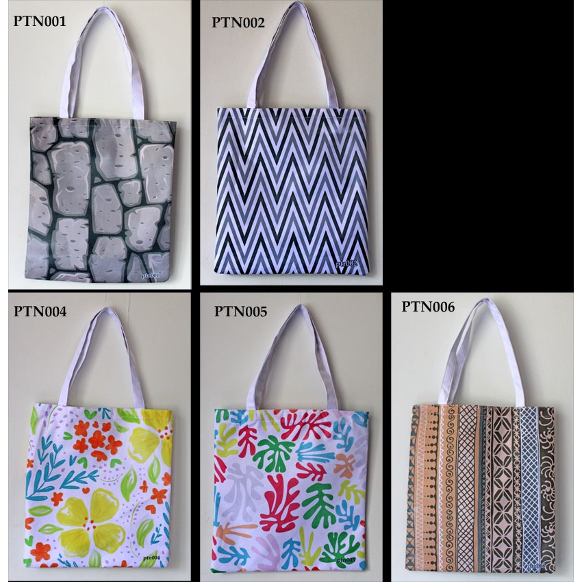 Promo totebag / tote bag / tas tote pattern design part 1 Murah