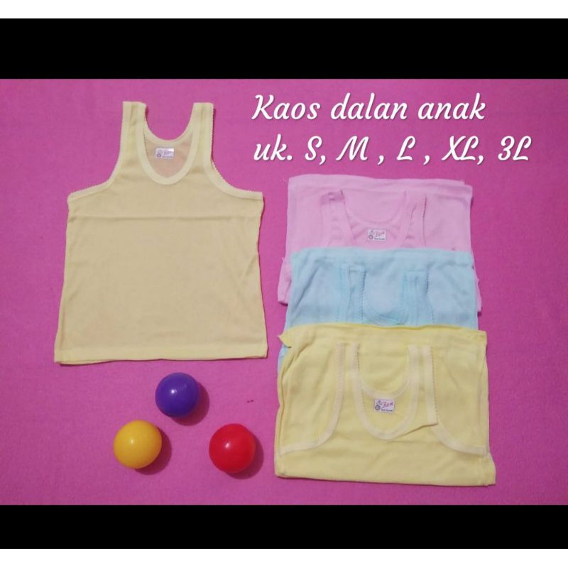 SINGLET bayi / single ukur S size 0_12 bulan zed kida baby kaos dalam