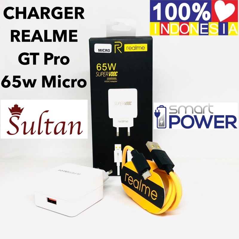 CHARGER REALME GT Pro 65w MICRO SMARTPOWER ANDROID SMARTPHONE