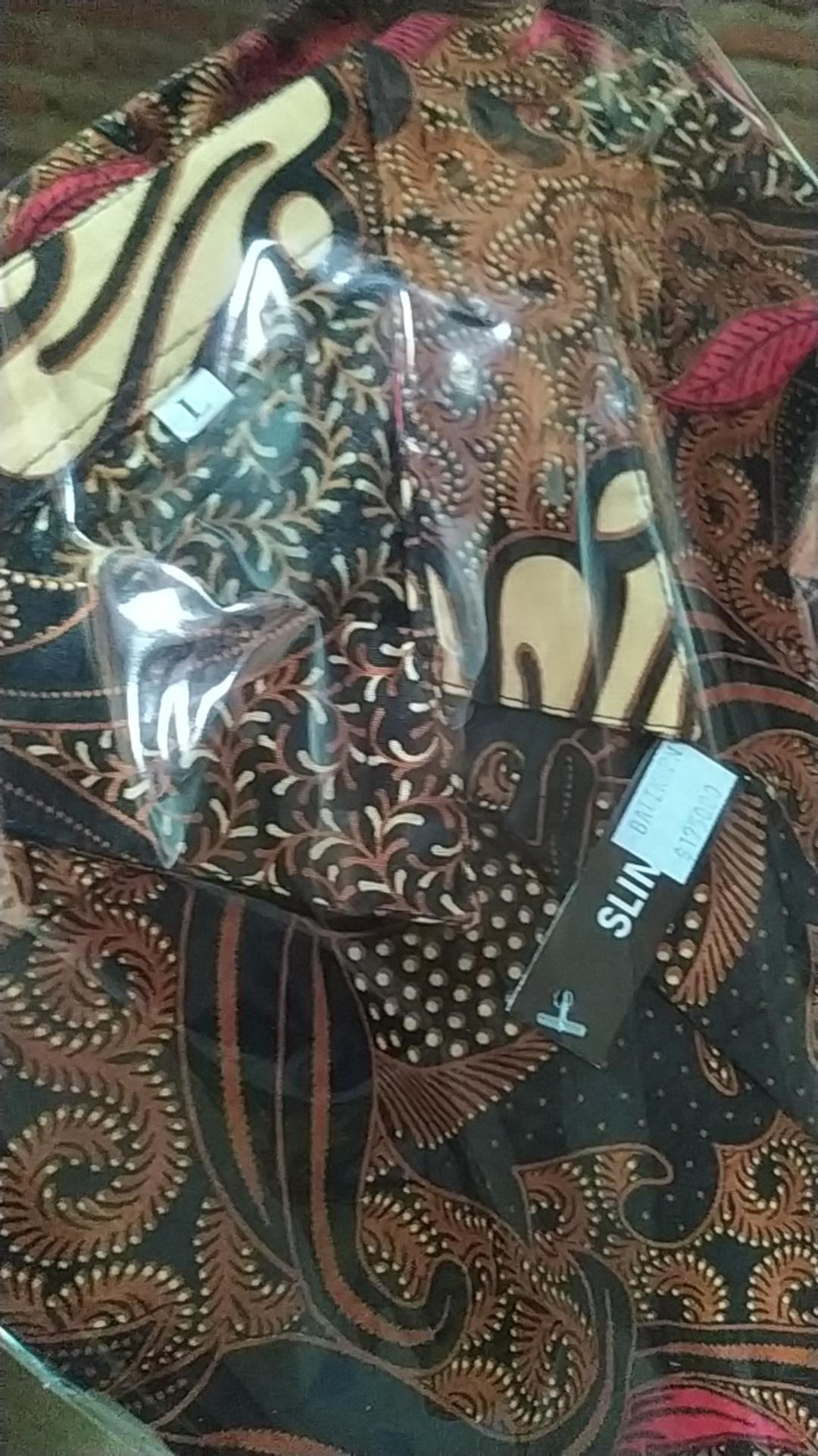 Kemeja Batik Pria Lengan Panjang Slim Fit Batik Pria Lengan Panjang Modern
