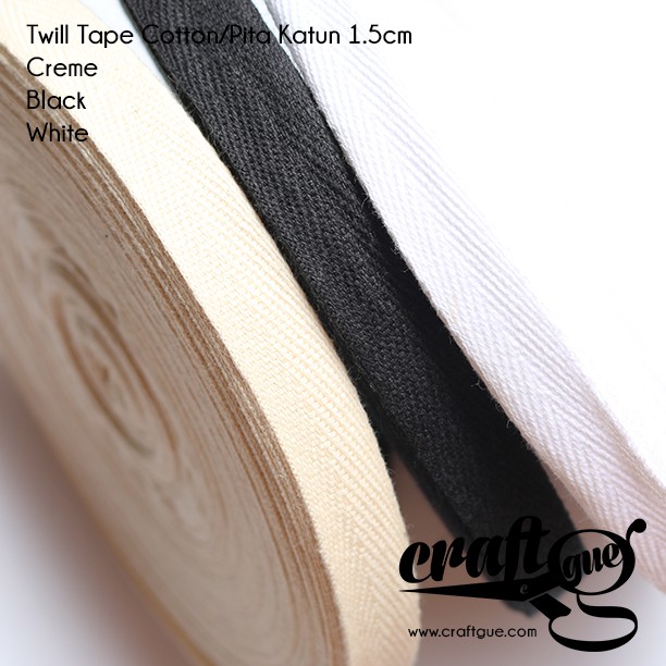 Twill Tape/Pita Katun 15mm (Roll)