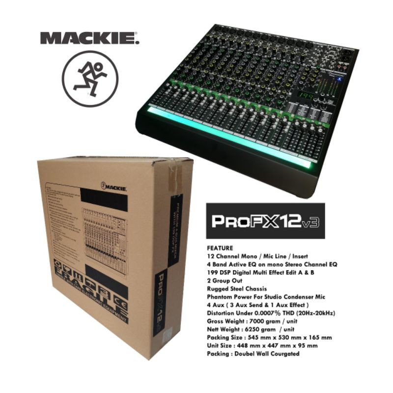 mixer audio mackie pro fx12 v3