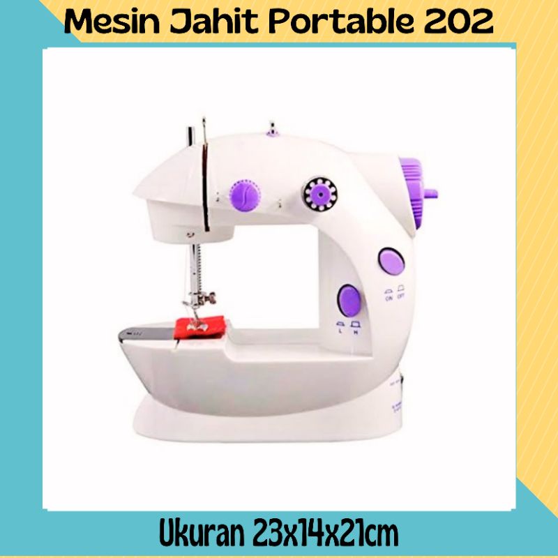 Mesin Jahit Mini Portable Sm 202a Ada Lampunya Dan Pemotong Benang Mini Sewing Machine Shopee Indonesia