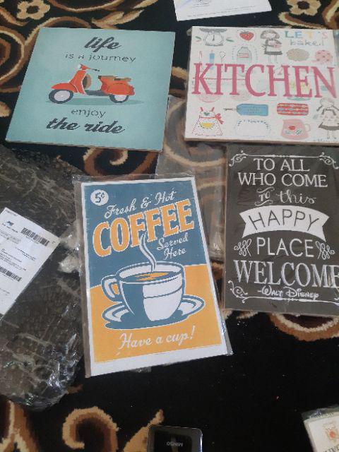 Hiasan Dinding Poster Kayu  Al-114