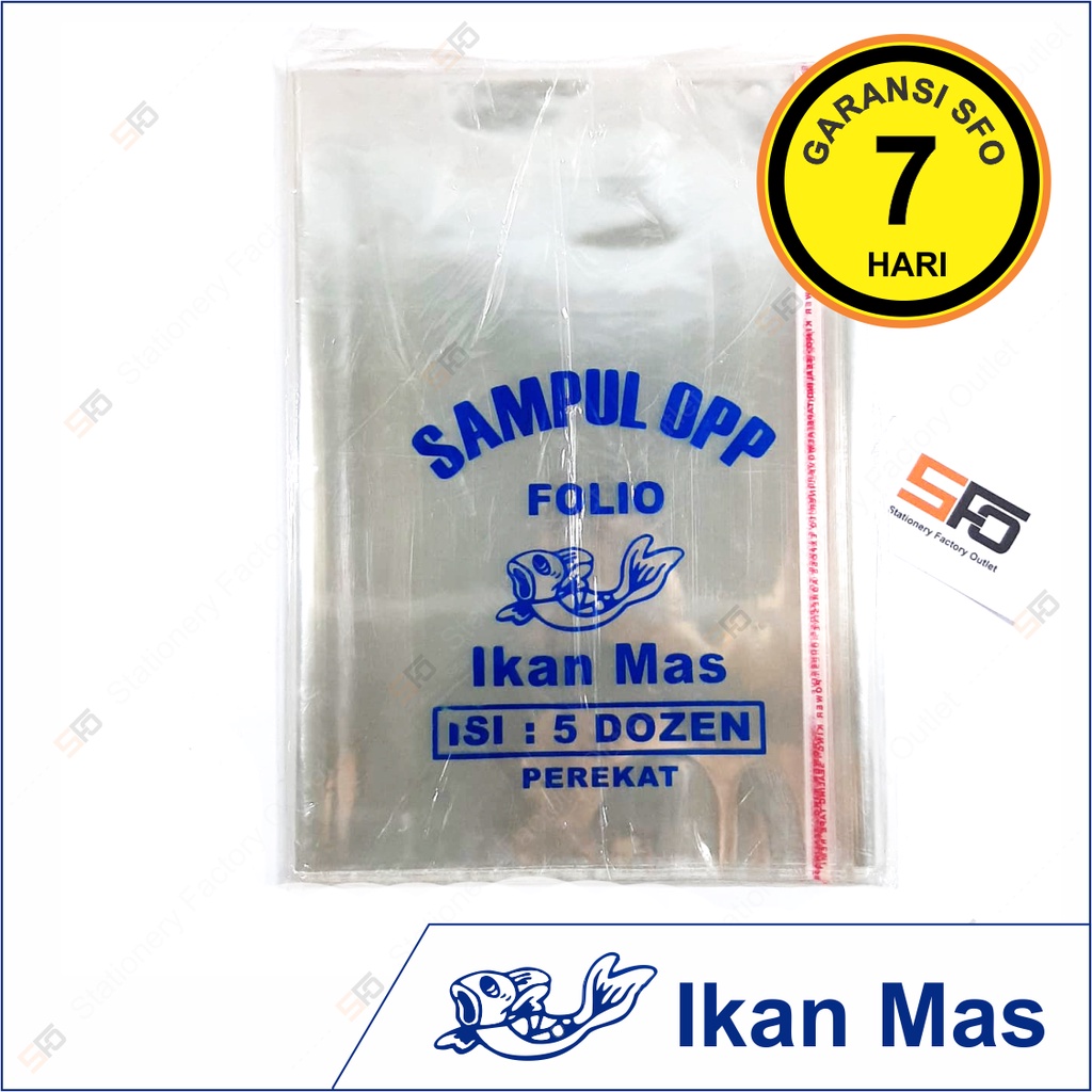 

Sampul Buku Plastik OPP Ikan Mas Folio 60 lembar