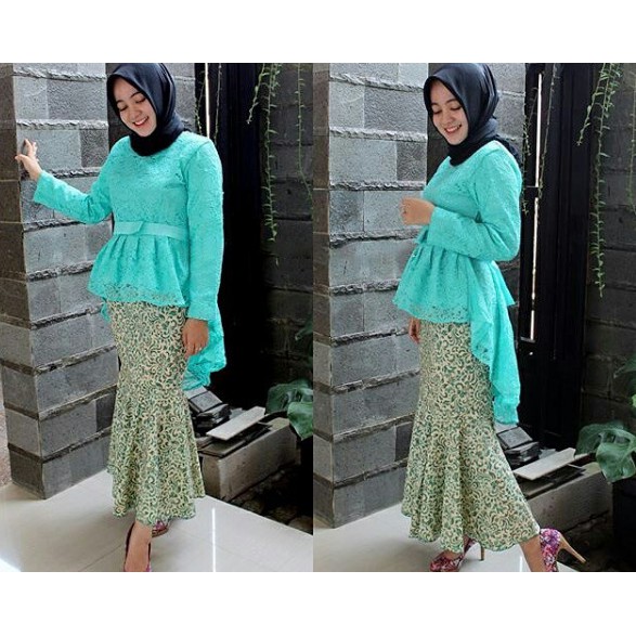 Set Kebaya Aurora Two Tone Model Terbaru