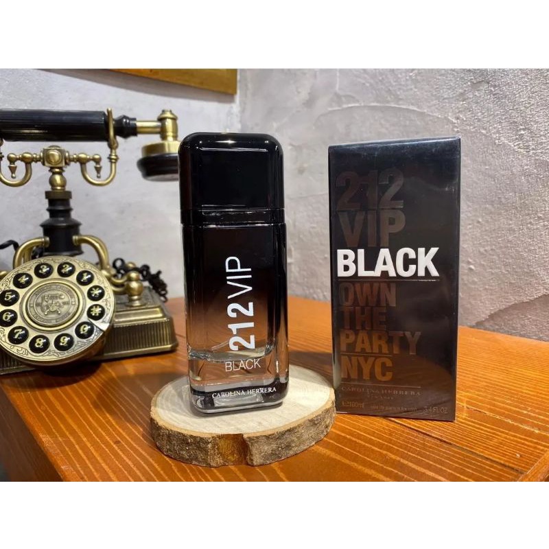 212 VIP BLACK NYC EDP ORIGINAL PARFUM PRIA 212 VIP BLACK EAU DE PARFUM 100 ML MINYAK WANGI 212 MEN N