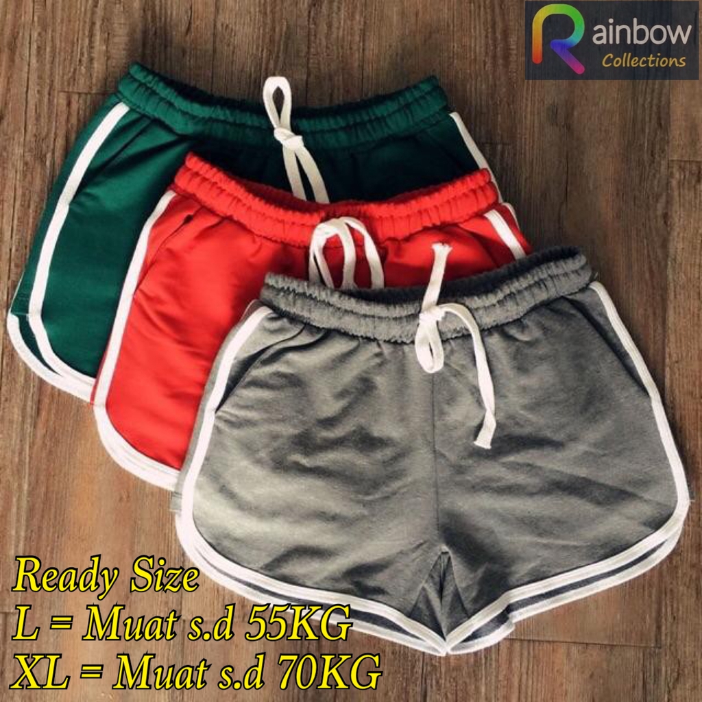 HOT PANTS MUNIKO TALI 1KG MUAT 8PCS BAHAN BABYTERRY TEBAL L &amp; XL