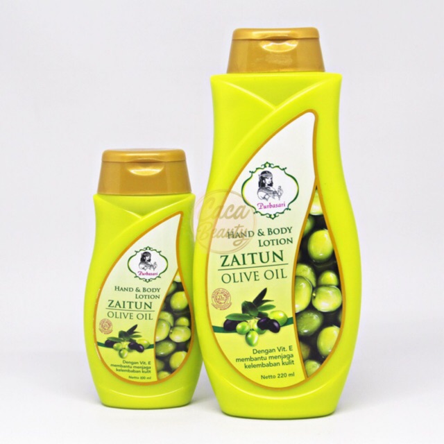 Purbasari Hand Body Lotion Zaitun 100ml 220 Ml Indonesia