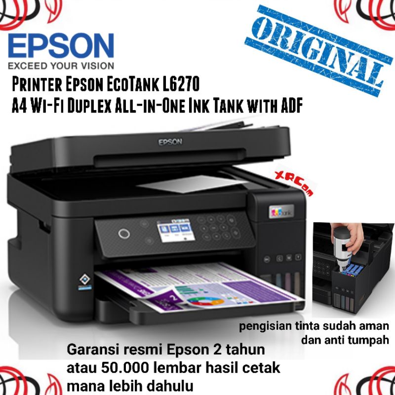 Printer Epson L6370 pengganti L6170 L6270