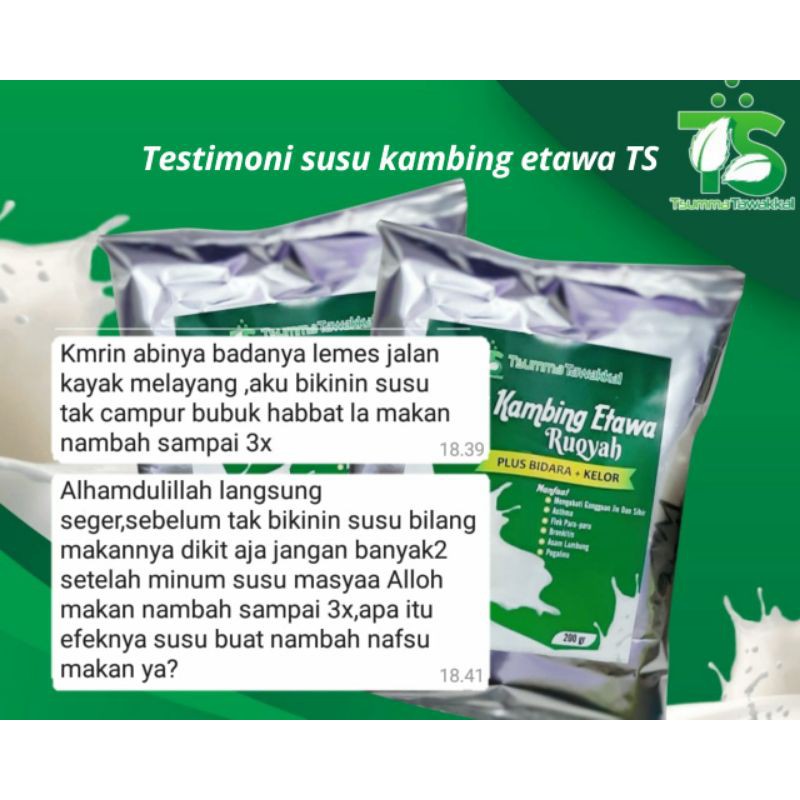 Susu Kambing Etawa Ruqyah Plus Bidara Kelor Shopee Indonesia