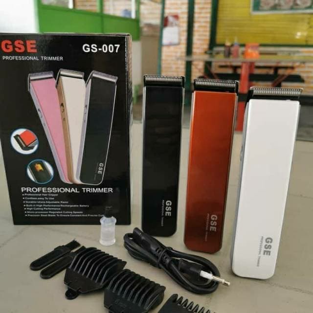 Alat Mesin Pangkas Potong Cukur Rambut Hair Clipper Trimmer GSE 007 SN 216 Recharger Baterai Ori Murah