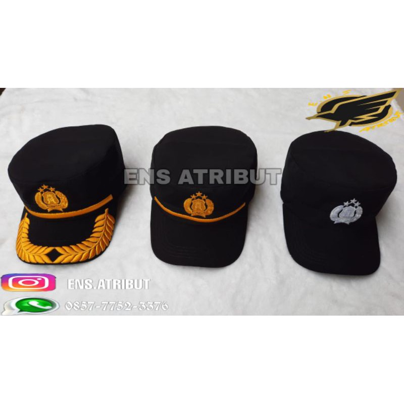 pilkep/field cap/ topi komando bintara/pama/pamen polri