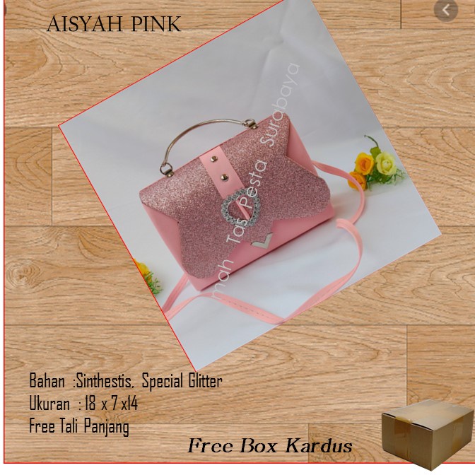 Tas Home Made ,Tas Pesta,Tas kekinian,AISYAH PINK