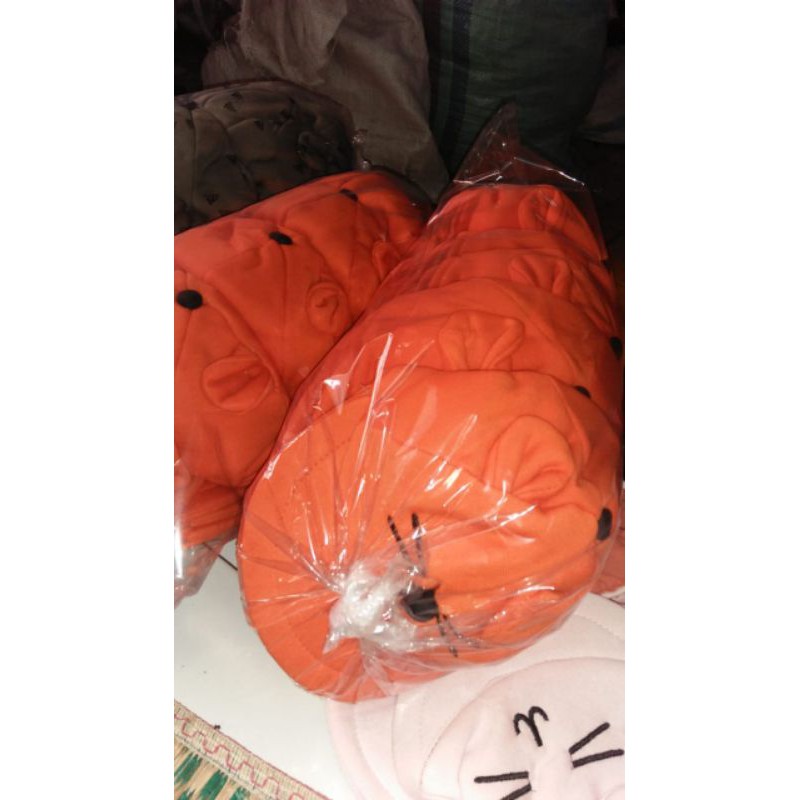 (1kg isi 25 pcs)Topi Bayi korea Karakter Kucing / COD-biru bca
