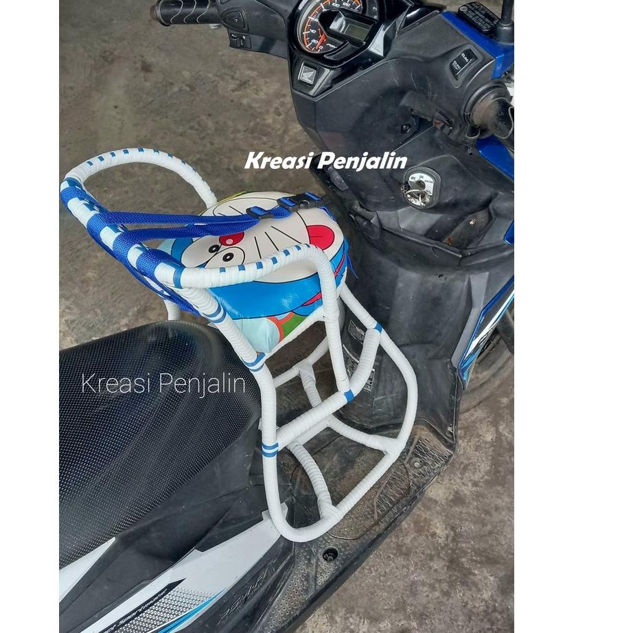 Menarik.. [PROMO] Kursi Boncengan Anak Motor Matic Full Anyam Free Sabuk Pengaman / Dudukan Anak Mot