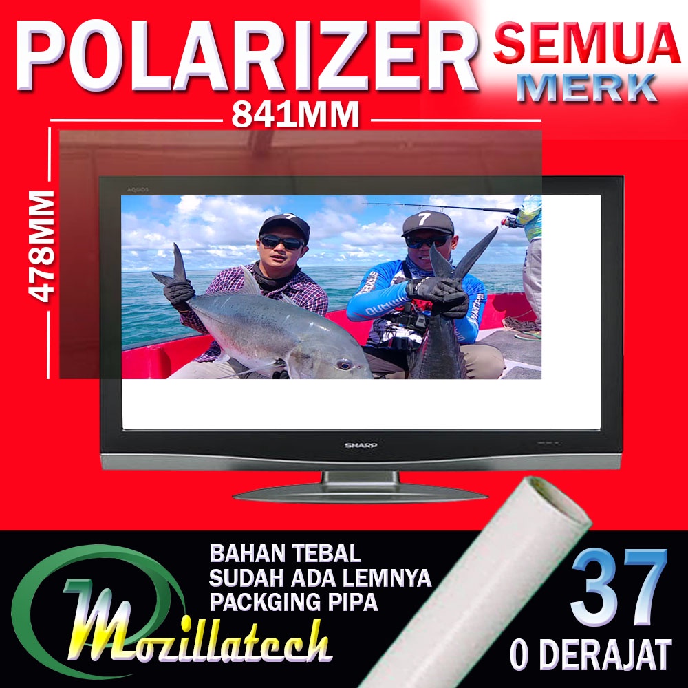 POLARIZER LCD 37 INCH POLARIZER LCD LG  SHARP  SONY TOSHIBA  POLARIS 37 0 DERAJAT SEMUA MERK polarizer 37