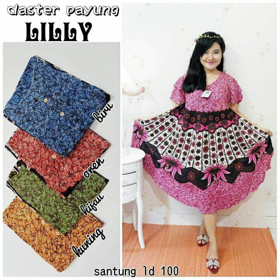Daster Payung Lilly Murah Motif Bunga Harga Grosir Pekalongan Batam